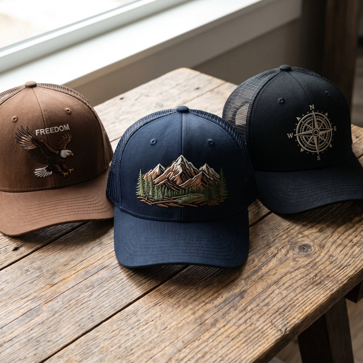 Turn a photo or idea into a hat you'll wear for years