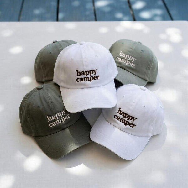 Camp Bachelorette Embroidered Baseball Cap - Glamping Bridal Party Favor Bride Tribe Cotton Dad Hat
