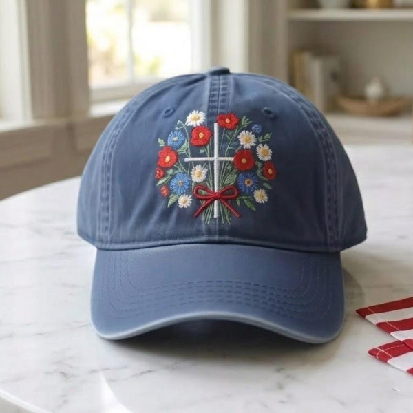 America 250th Anniversary Embroidered Baseball Cap - Patriotic Semiquincentennial Cotton Dad Hat