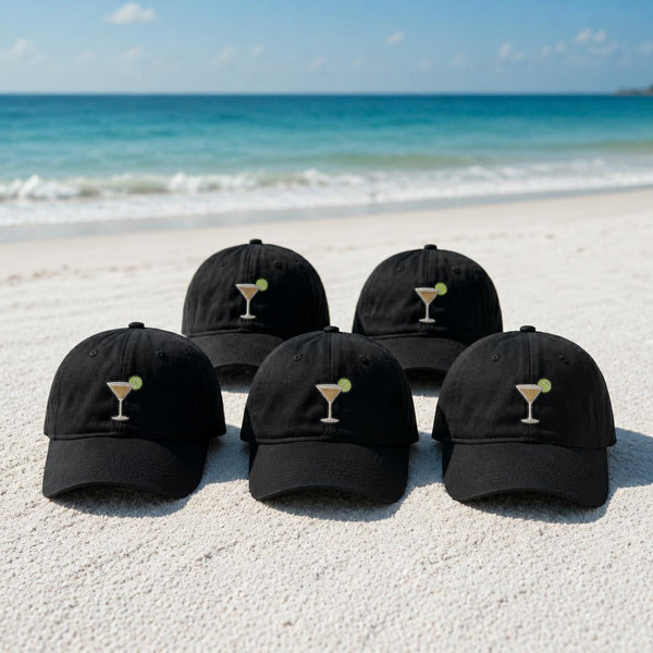 Custom Cocktail Embroidered Hat, Margarita Baseball Cap, Girls Trip Bachelorette Party Gift