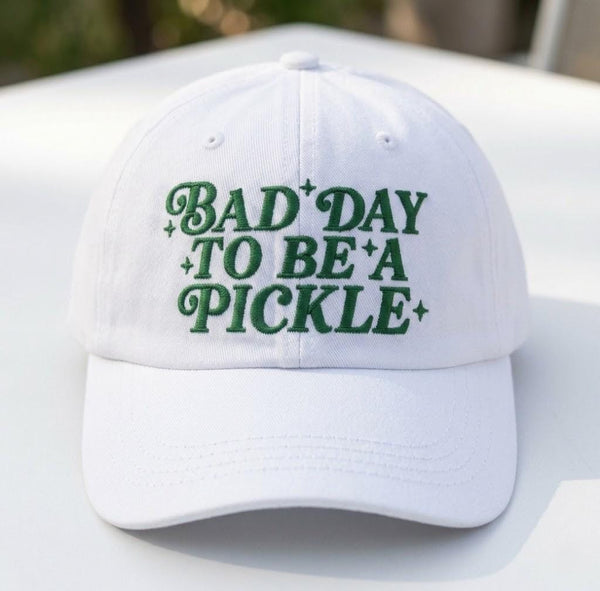 Funny Pickle Embroidered Dad Hat, Vintage Washed Baseball Cap, Food Lover Gift for Dad