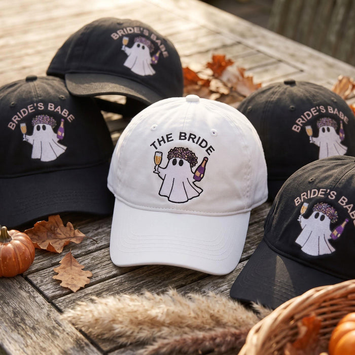 Custom Ghost Embroidered Dad Hat, Bachelorette Party Gift - Image 1