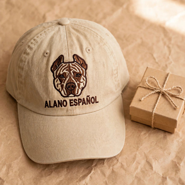 Alano Español Dog Hat, Custom Embroidered Spanish Alano Face Baseball Cap, Gift for Dog Lovers