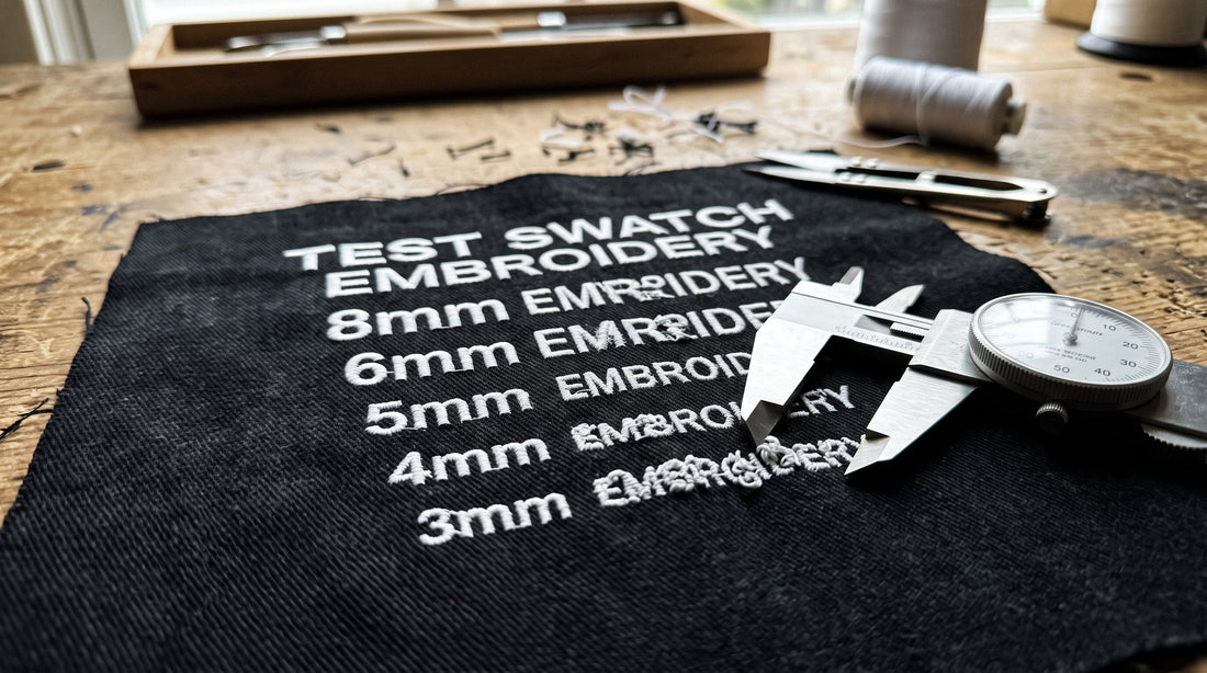 The 5mm Rule: Minimum Text Size for Hat Embroidery Without Thread Meltdown