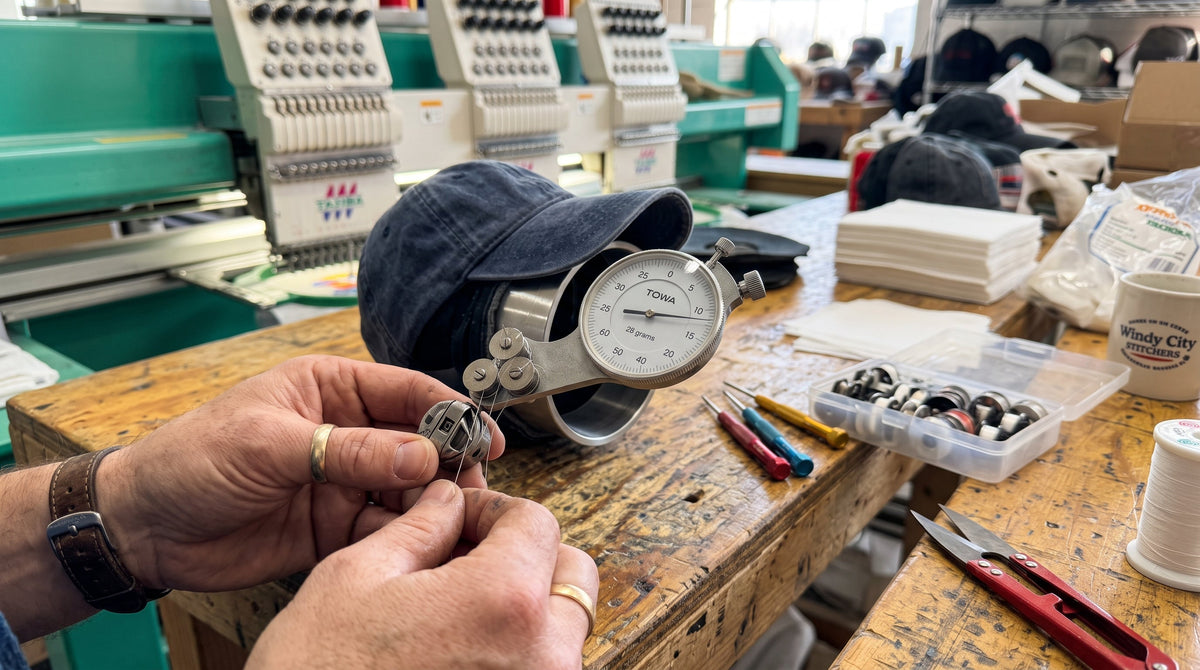 Embroidery Bobbin Tension Problems on Caps: The 1/3 Rule & Cylindrical Hook Diagnostics