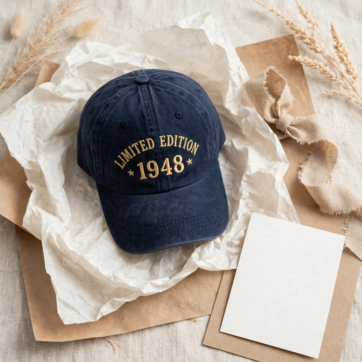 Embroidered Limited Edition Hat, Custom Year Cap, Personalized Birthday Gift, Vintage Style Accessory, Retro Unisex Cap, Unique Name Hat