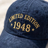 Embroidered Limited Edition Hat, Custom Year Cap, Personalized Birthday Gift, Vintage Style Accessory, Retro Unisex Cap, Unique Name Hat