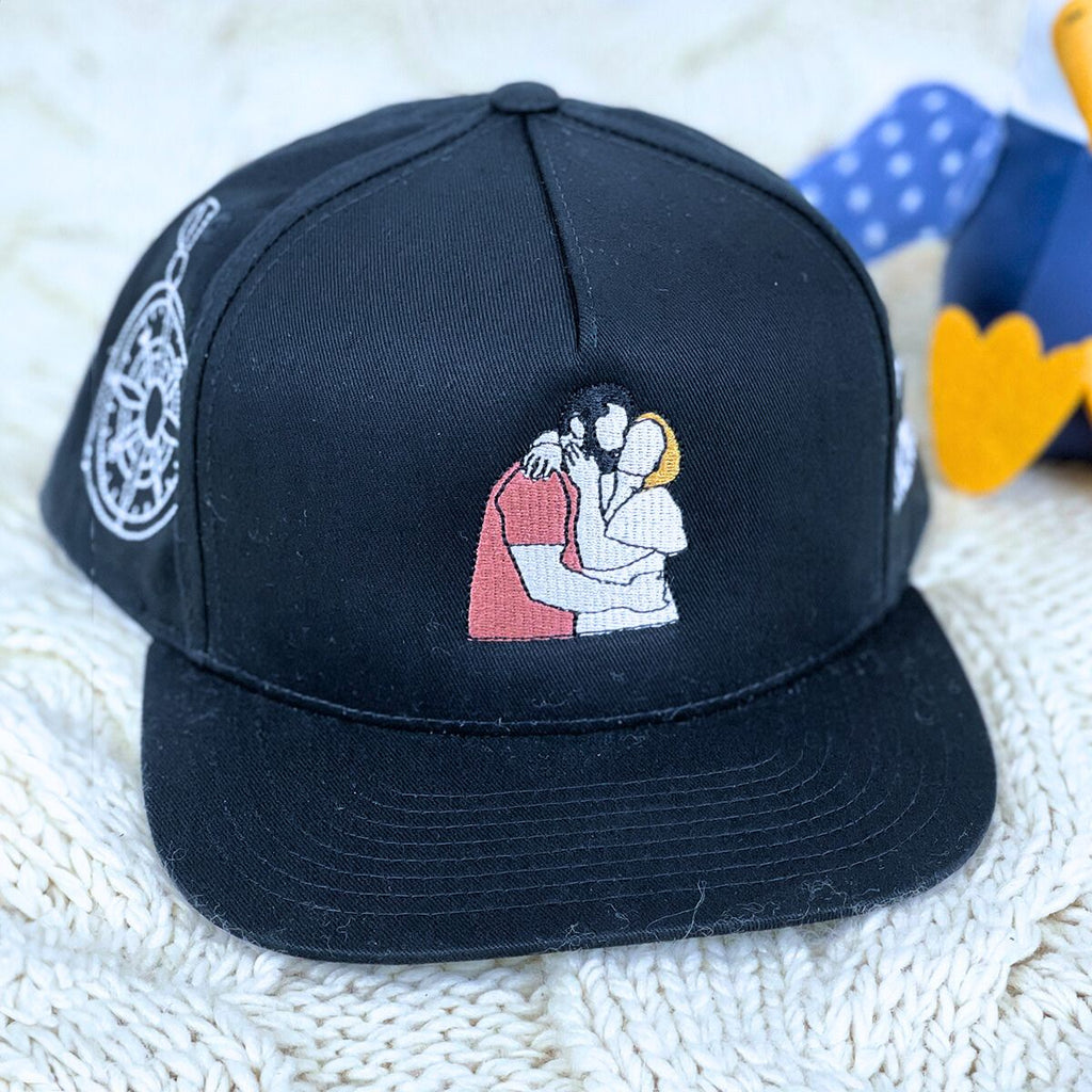 Personalized Photo Snapback Cap with Embroidered Photo - Unique Gift Idea