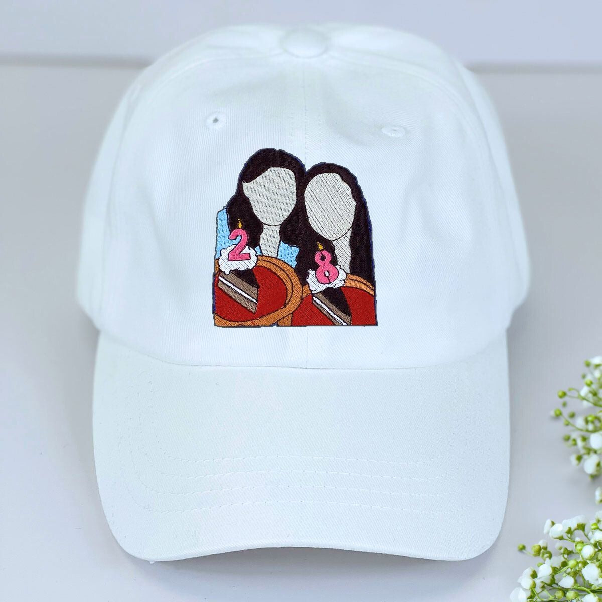 Personalized Best Friend Hat with Custom Embroidered Photo - Unique Soul Sisters Idea