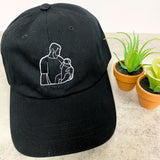 Personalized Dad Hat with Custom Embroidered Photo - Unique Dad Gift Idea