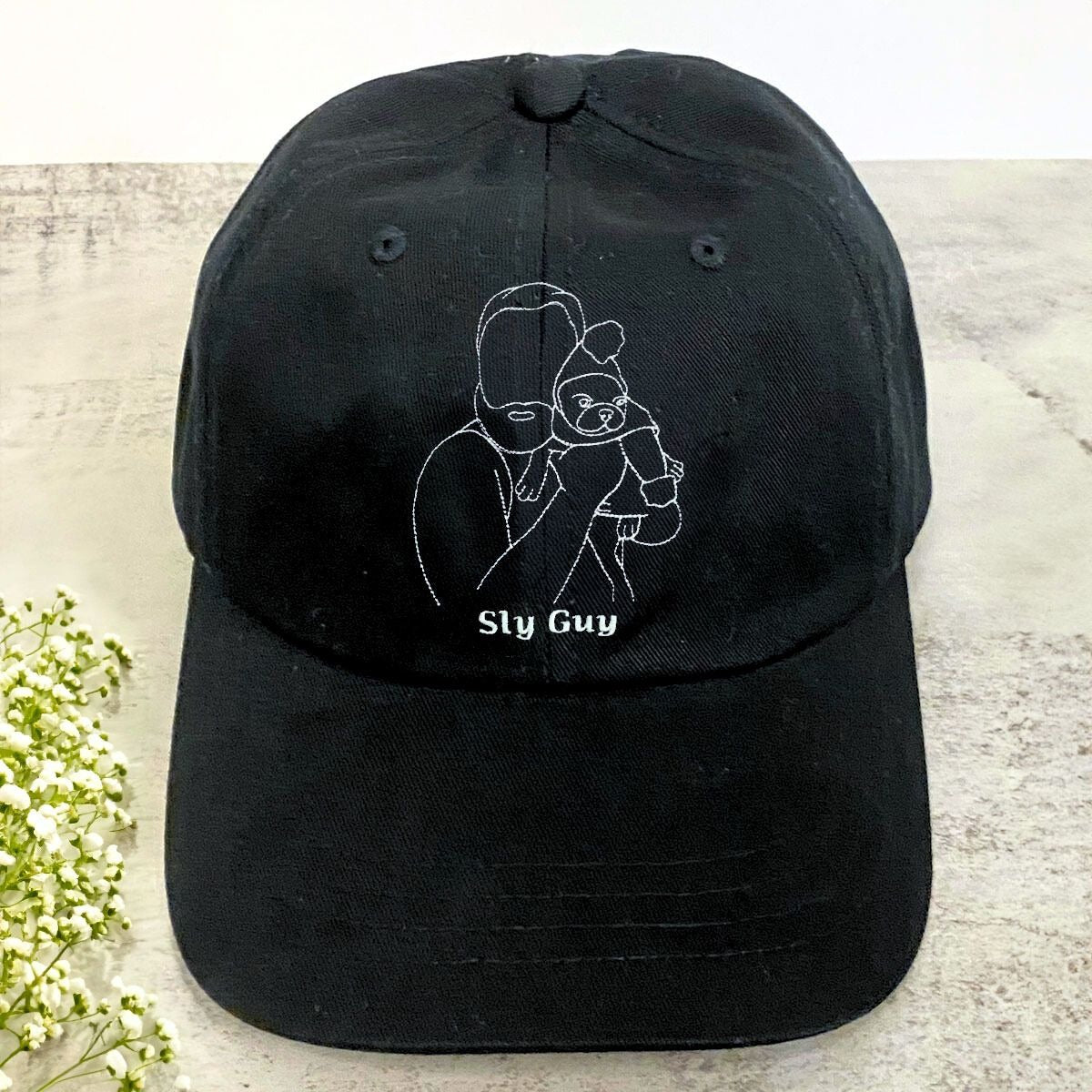 Dog Dad Hat from Photo, Embroidered Gift for Dad
