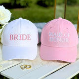Personalized Bride and Team Bride, Regular Caps, Embroidered Bridesmaid Gifts, Wedding Gift