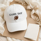 Custom Logo Football Embroidered Baseball Cap, Embroidered Baseball Cap, Sports Team Hat, Personalized Football Fan Gift, Football Hat