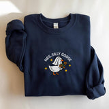 Embroidered Silly Goose Bride Shirt, Bride To Be Funny Goose Lover Sweatshirt, Embroidered Bride Sweatshirt, Embroidered Silly Goose Shirt
