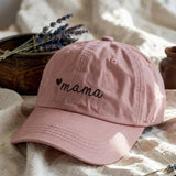 Custom Text Embroidered Cotton Hat, Personalized Minimal Gift
