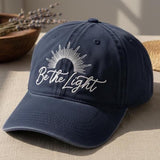Be The Light Embroidered Cotton Dad Hat, Christmas Gift