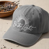 Be The Light Embroidered Cotton Dad Hat, Christmas Gift