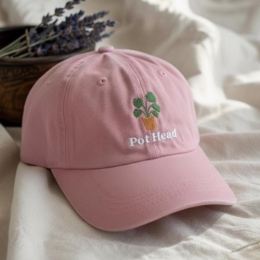 Plant Embroidered Hat, Funny Plant Mom Cap, Gardening Embroidery Dad Hat, Green Thumb Gift for Plant Lovers
