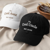 Custom Cool Aunt and Uncle Embroidered Hat, Personalized Aunt Cap with Est Date, Best Auntie Embroidery Dad Hat Gift
