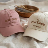 Custom Cool Aunt and Uncle Embroidered Hat, Personalized Aunt Cap with Est Date, Best Auntie Embroidery Dad Hat Gift