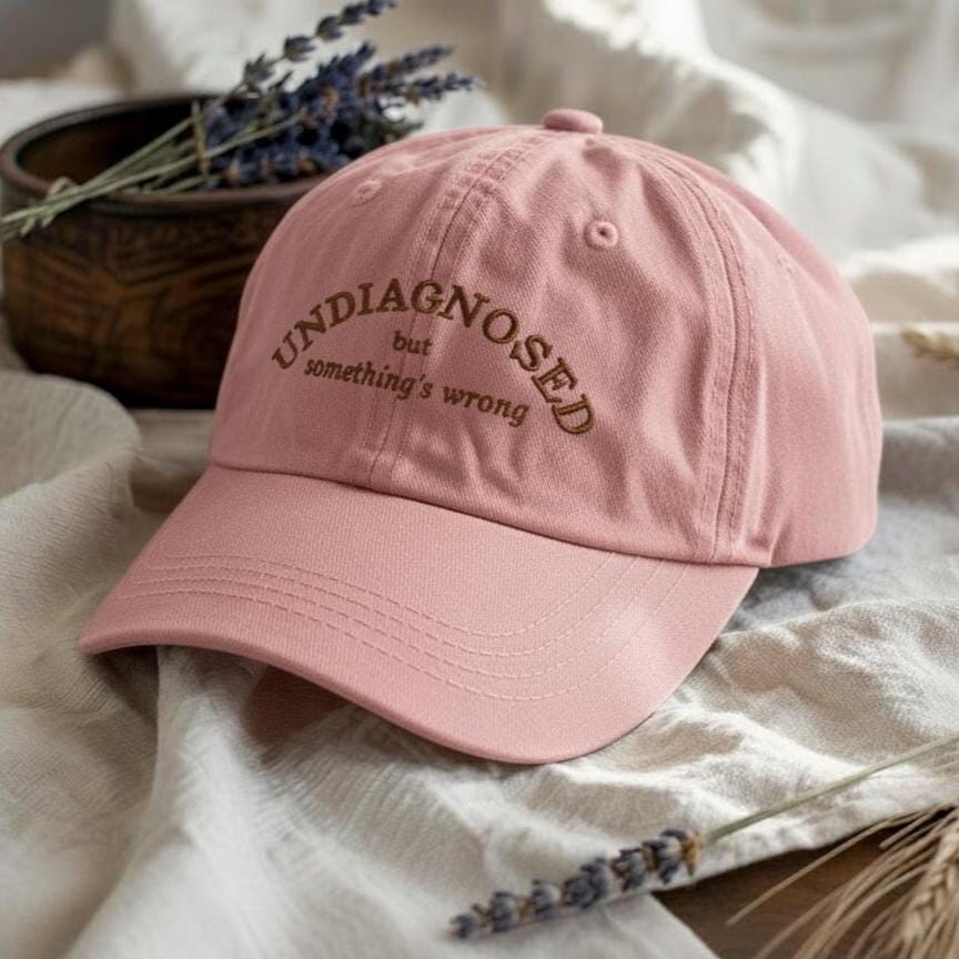 Funny Undiagnosed Embroidered Hat, Chronic Illness Cap, Sarcastic Embroidery Dad Hat, Spoonie Humor Gift