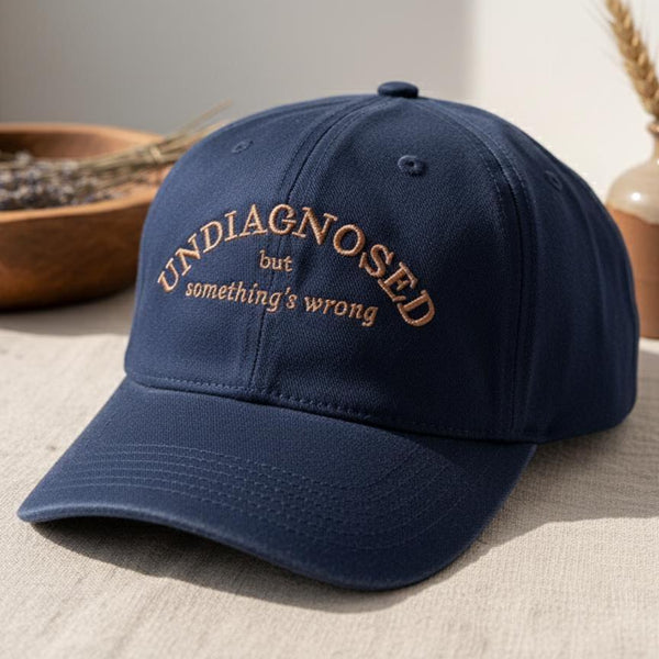 Funny Undiagnosed Embroidered Hat, Chronic Illness Cap, Sarcastic Embroidery Dad Hat, Spoonie Humor Gift
