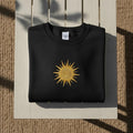 Embroidered Sun Sweatshirt, Minimalist Sunshine Crewneck, Cozy Unisex Embroidered Sweater, Positive Vibes Gift