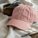 Faith Can Move Mountains Embroidered Cotton Dad Hat, Christian Gift