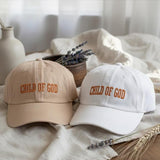 Child of God Embroidered Cotton Hat, Christian Gift