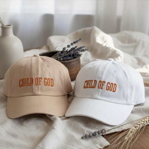 Child of God Embroidered Cotton Hat, Christian Gift
