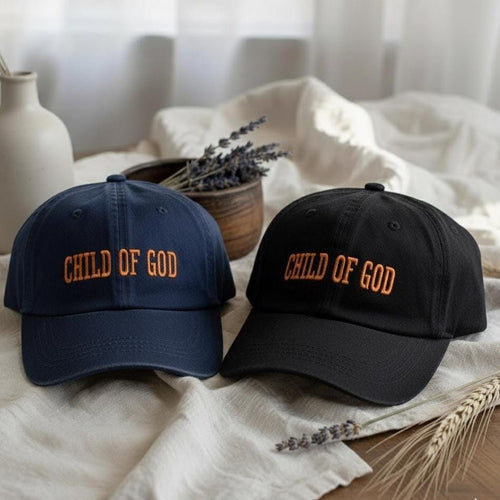 Child of God Embroidered Cotton Hat, Christian Gift