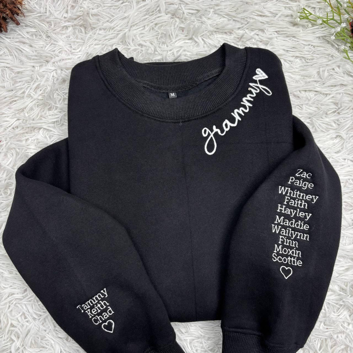 Custom Embroidered Grammy Sweatshirt, Personalized Grandkids Names, Nana Gift
