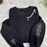 Custom Embroidered Grammy Sweatshirt, Personalized Grandkids Names, Nana Gift