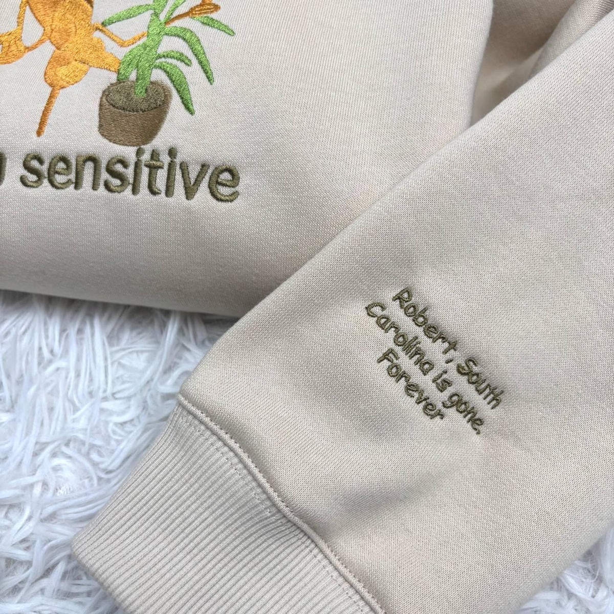 Marcus The Worm Embroidered Sweatshirt, Funny Im Sensitive Brain Rot Crewneck
