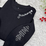 Custom Embroidered Grammy Sweatshirt, Personalized Grandkids Names, Nana Gift
