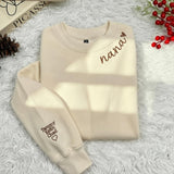 Custom Embroidered Grammy Sweatshirt, Personalized Grandkids Names, Nana Gift