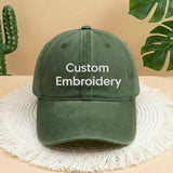Custom Embroidered Baseball Cap, Personalized Text White Sun Hat, Aesthetic Custom Name Gift, Trendy Personalized Phrase Headwear