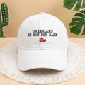 Greenland Is Not For Sale Embroidered Baseball Cap, Trendy Political Statement Sun Hat, Greenland Gift, Greenland Hat