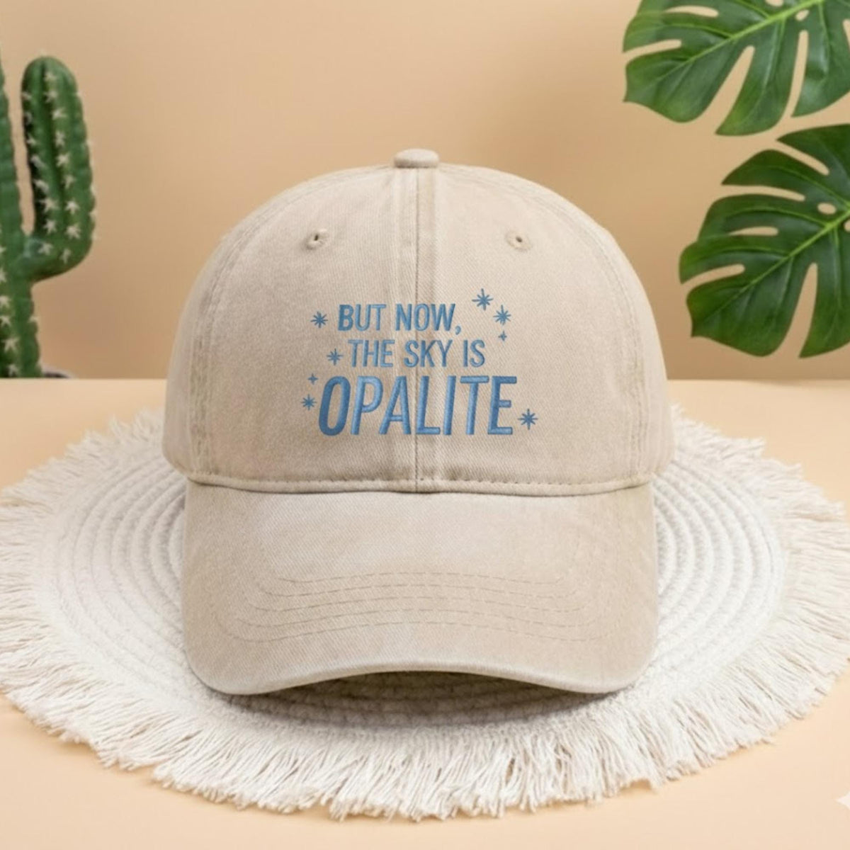 The Sky Is Opalite Embroidered Cap, Opalite Hat, Birthday Music Gift, Best Friend, Girlfriend Gifts Music, Father Figure Cap