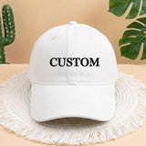 Custom Embroidered Baseball Cap, Personalized Text Hat, Aesthetic Minimalist Custom Gift, Trendy Hand-Embroidered Style Cap, Custom Logo Hat