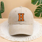 Custom Logo Letter Baseball Embroidered Hat, Personalized Baseball Team Cap, Embroidered Team Hat, College Team Hat, Sports Team Cap