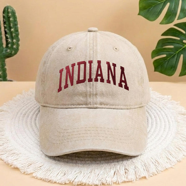 Indiana State Flower Embroidered Hat, Embroidered Indiana Rose Hat, Indiana Hat, State Hat, Bowl Game, College Gift, Bloomington Hat