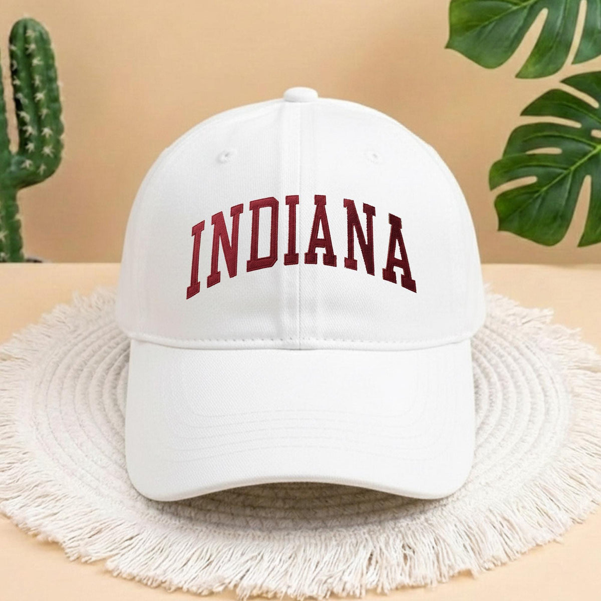 Indiana State Flower Embroidered Hat, Embroidered Indiana Rose Hat, Indiana Hat, State Hat, Bowl Game, College Gift, Bloomington Hat