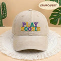 Play Boosie Mardi Gras Embroidered Hat, New Orleans Carnival Apparel, NOLA Festival Top, Personalized Party Cap, Fat Tuesday Gift