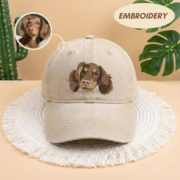 Custom Embrodered Pet Hat, Personalized Cotton Cap, Pet Lover Gift Custom Cat Hat Custom Pet Cap Dog Hat Custom Dog Baseball Cap Dog Mom Hat