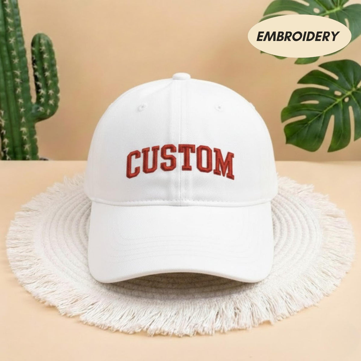 Personalized Text Hat, Custom Logo Embroidered Hat, Retro Baseball Hat, Vintage Style Trucker Hat, Fathers Day Gift, Gift for New Dad Mom