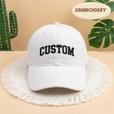 Personalized Text Hat, Custom Logo Embroidered Hat, Retro Baseball Hat, Vintage Style Trucker Hat, Fathers Day Gift, Gift for New Dad Mom