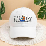Embroidered Custom Photo Mama Year Hat, Embroidery Text, Photo Embroidery, Memory Gift, Gift for Mom, Custom New Mom Gift