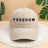 Freedom Embroidered Hat, Minimalist Statement Baseball Cap, Activism Gift, Trendy Social Justice Headwear, Liberty Symbol Apparel