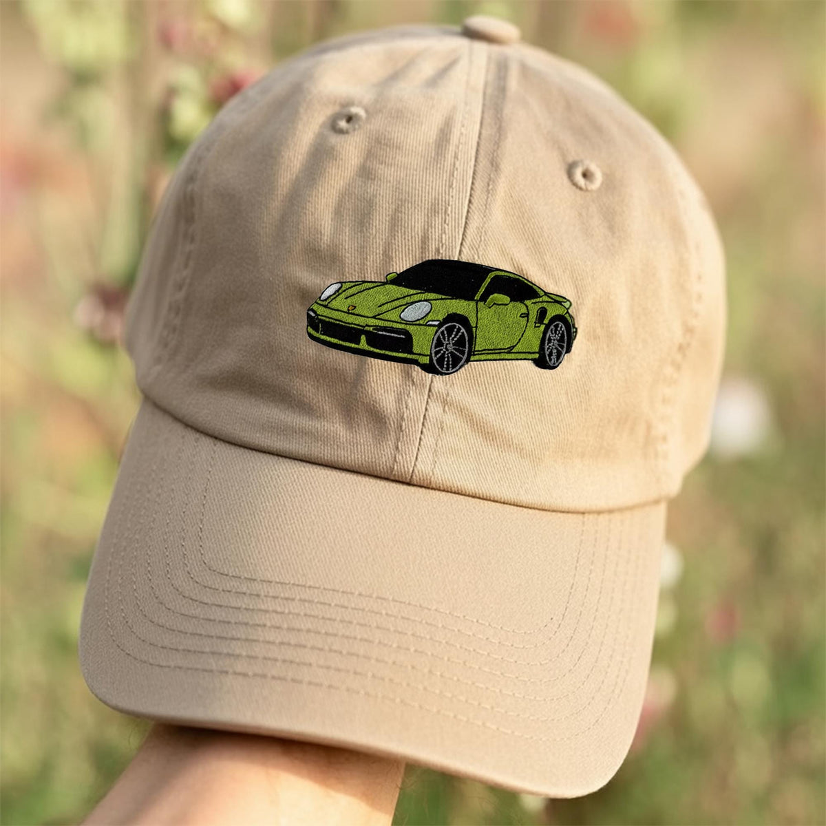 Embroidered Car Photo Baseball Cap - Personalized Gift for Him, Motorbike Custom Cap, Helicopter Embroidered Hat
